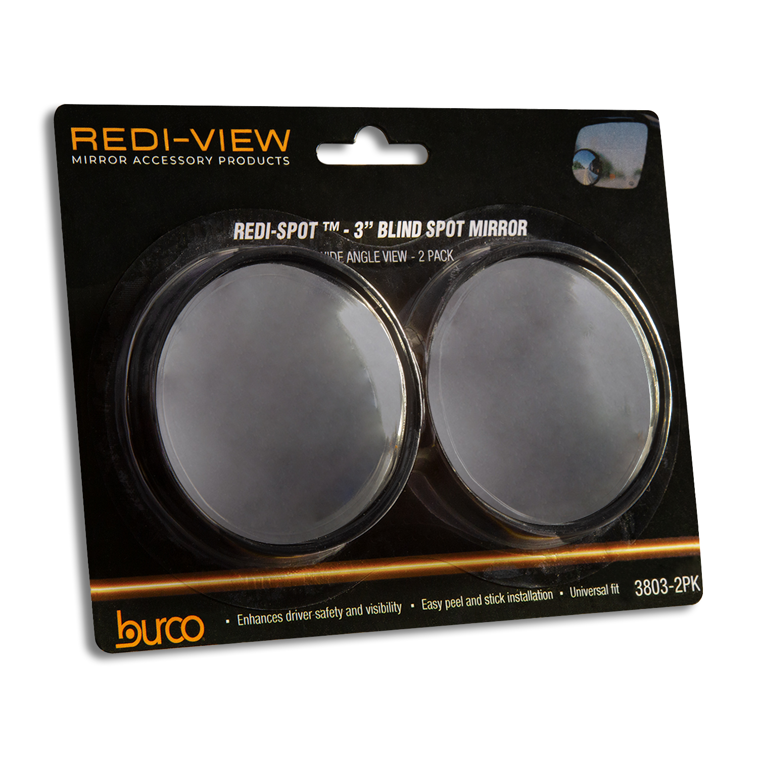 BURCO 3  REDI-SPOT MIRROR TWO-PACK